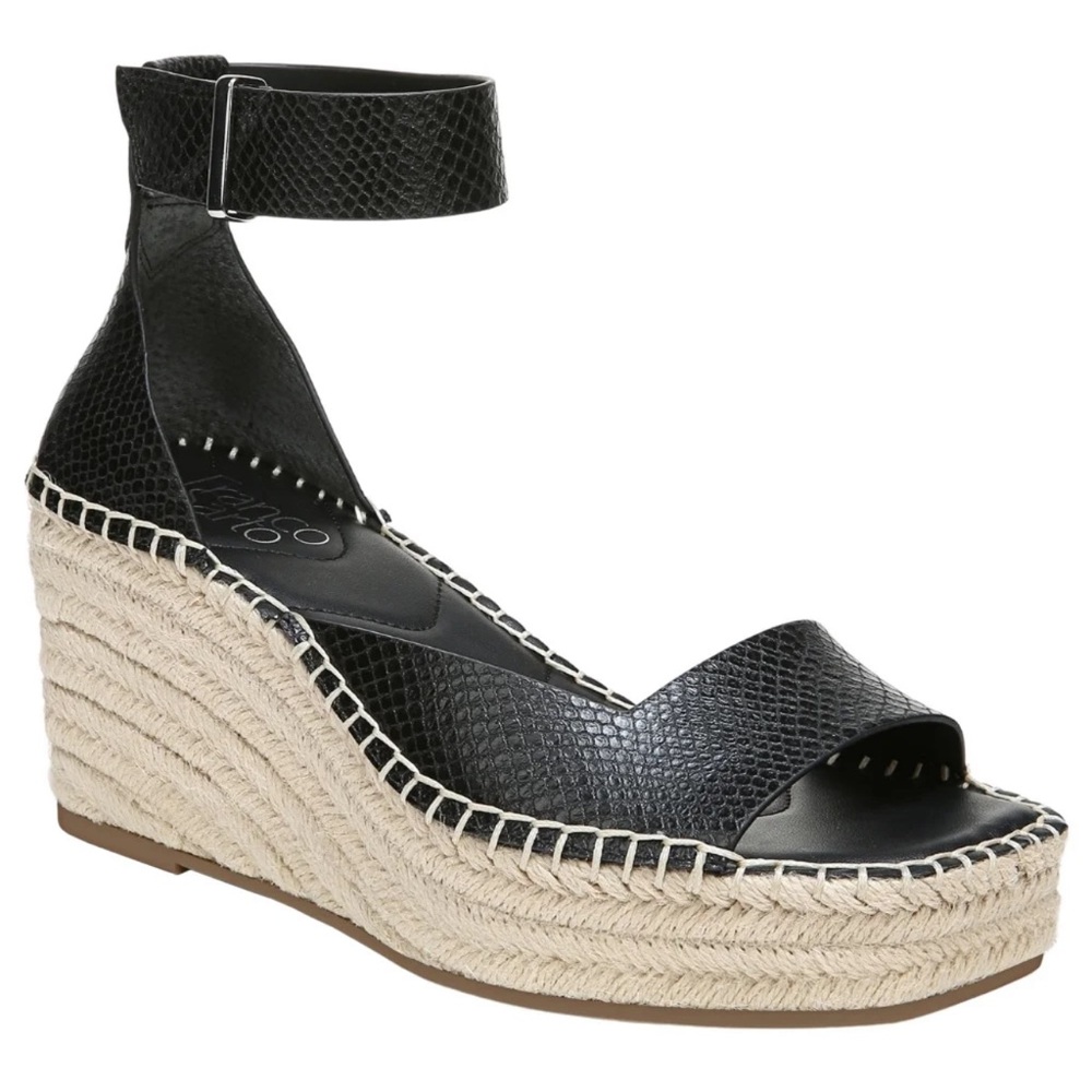 FrancoSarto black wedges